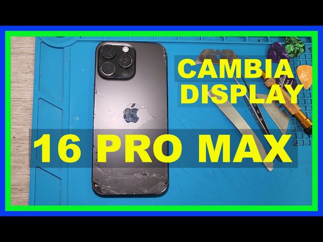 HOW TO REPLACE BROKEN iPhone 16 ProMax SCREEN DISPLAY NO