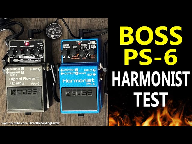 BOSS PS-6 HARMONIST, Harmonizer Major and Minor Keys, 3 Voice