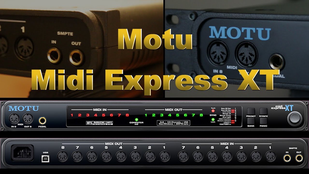 Motu Midi Express XT Walk Through / Video Manual - YouTube