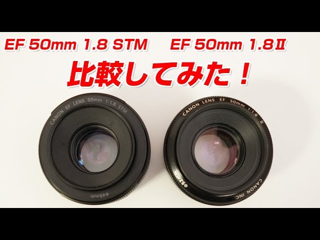 Canon EF 50mm F1.8ⅡとEF 50mm F1.8 STMの比較をしてみた！ - YouTube