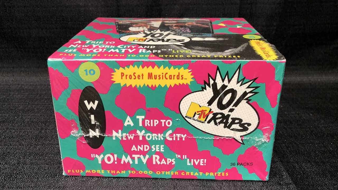 1991 Pro Set Yo! MTV Raps Trading Cards Box Rip - YouTube