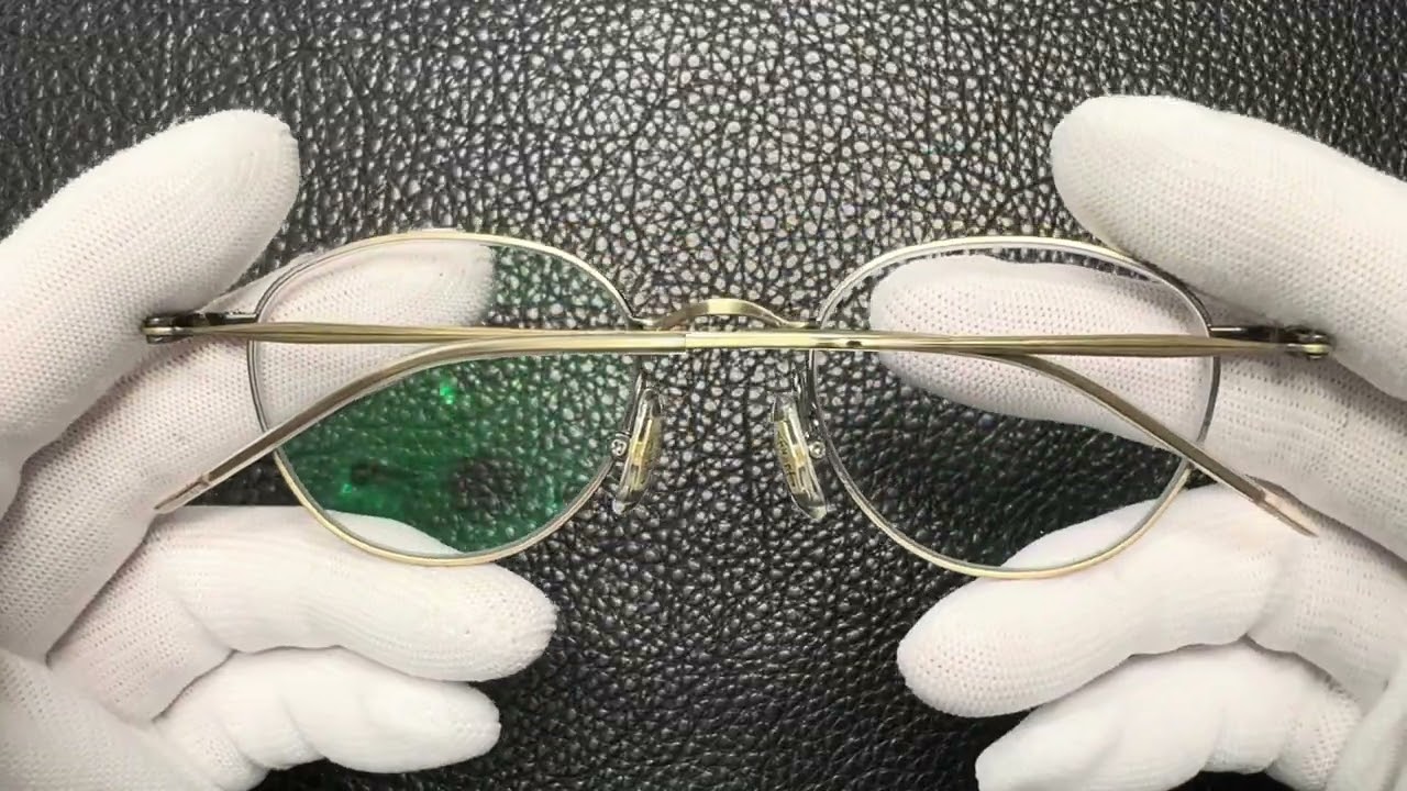 カネコガンキョウ 金子眼鏡 KM-22 ATG PURE TITANIUM - YouTube
