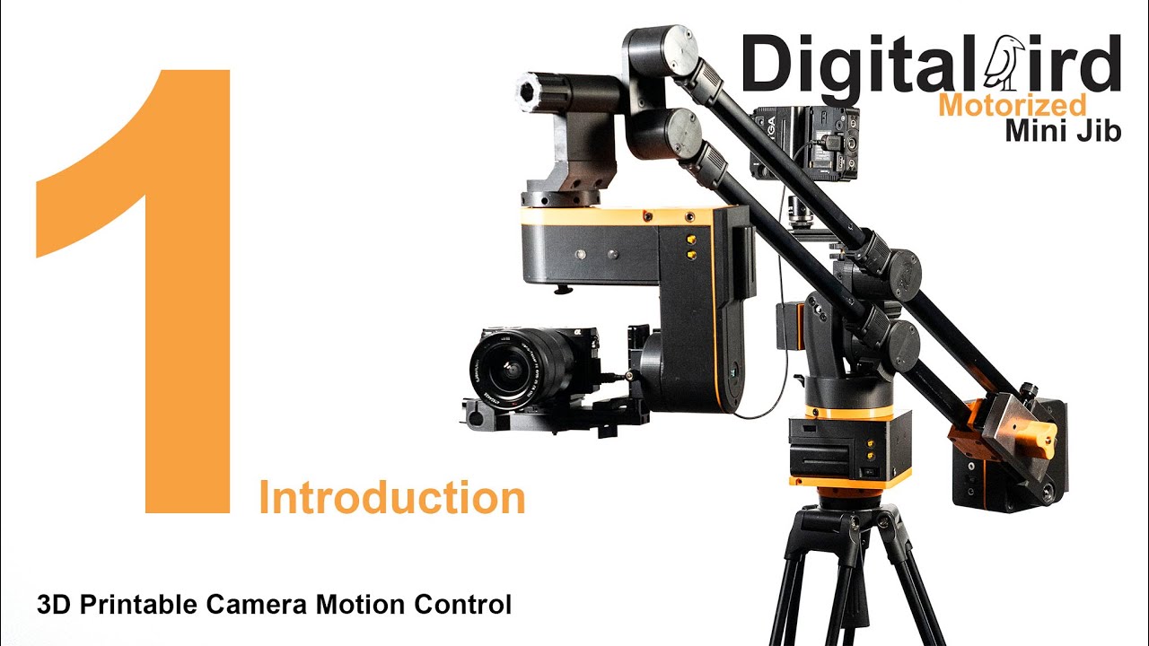 3D Printable Motorized Camera Jib from Digital Bird -Introduction
