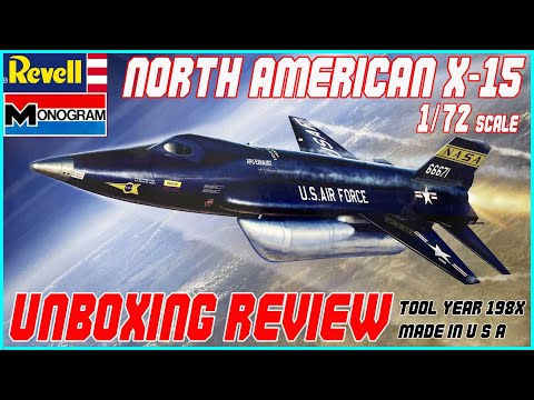 REVELL/MONOGRAM 1/72 NORTH AMERICAN X-15 UNBOXING REVIEW - YouTube