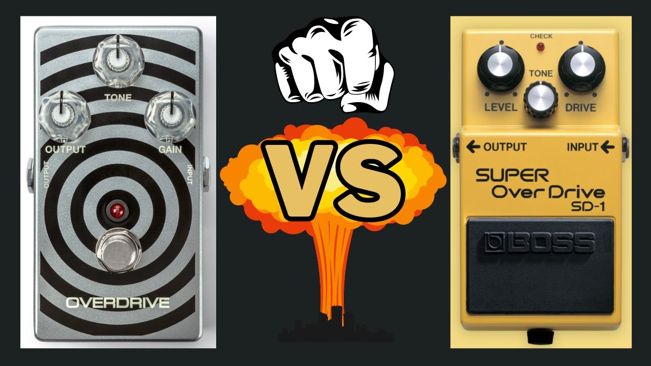 MXR WYLDE AUDIO WA44 OVERDRIVE vs BOSS SD-1 Super Overdrive - YouTube