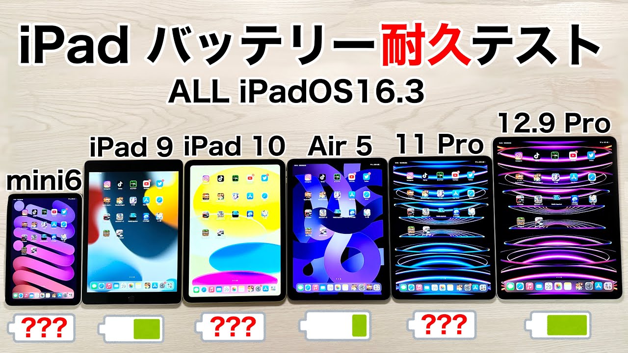 裏技】iPadのバッテリー詳細を確認しよう!充電サイクル回数から詳細な