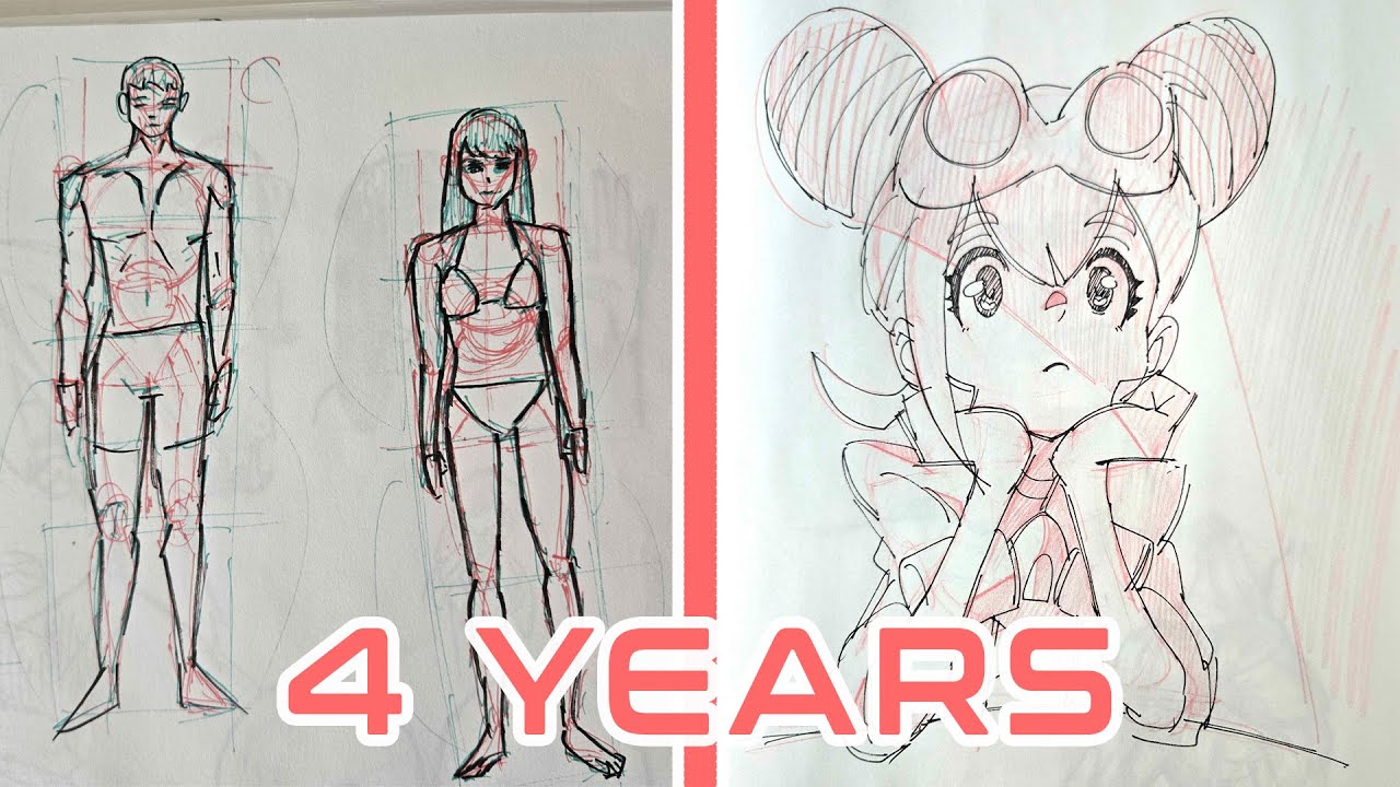 First Sketchbook vs Last Sketchbook - YouTube