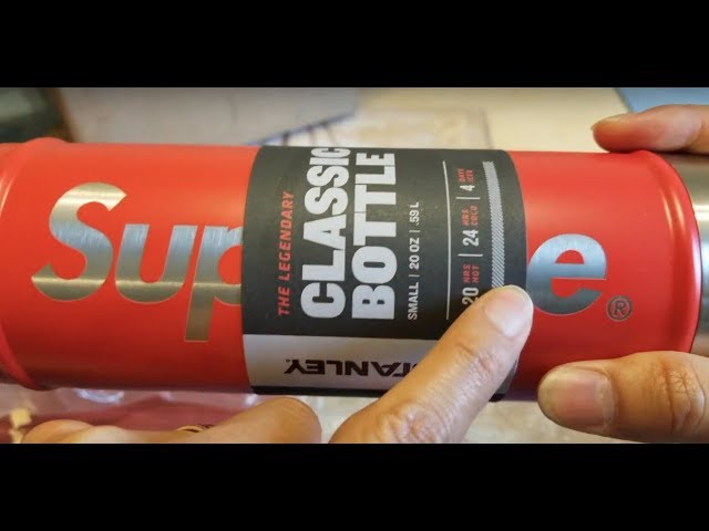 Supreme x Stanley 20 oz Stainless Bottle + Cup FW19 Week #4 Pickup