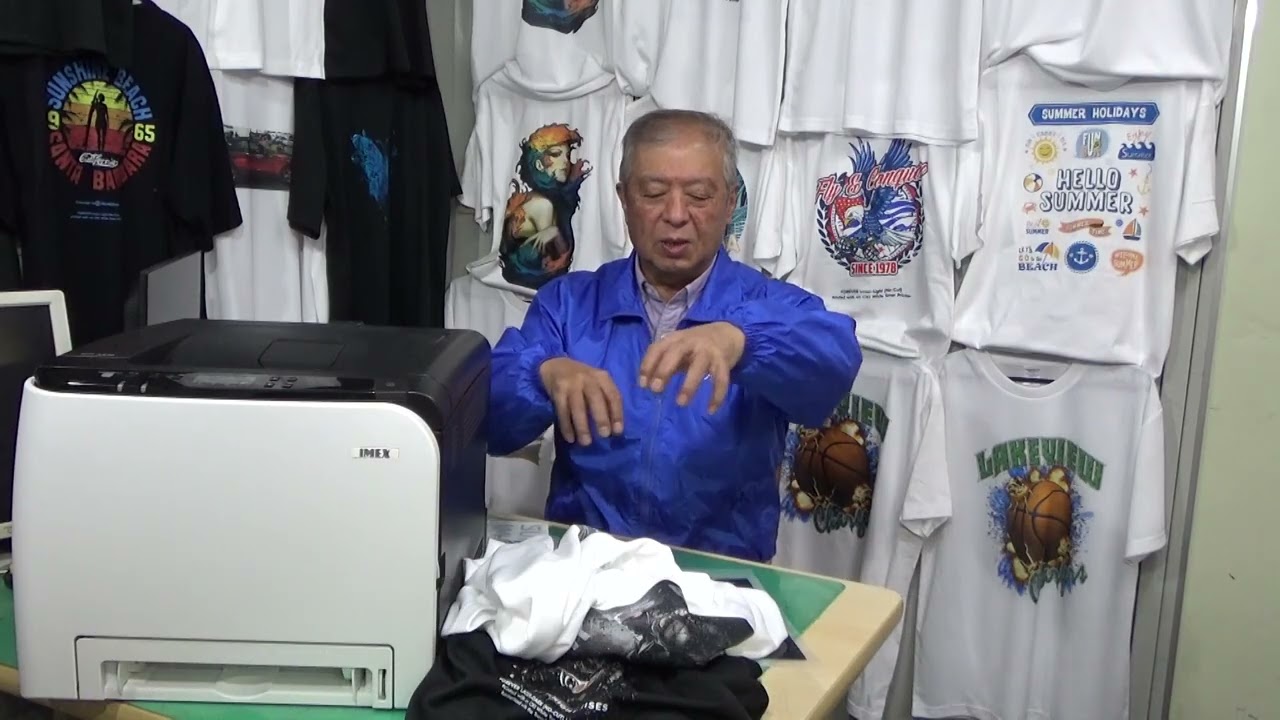 トナー転写式テキスタイルプリンタ TP C824WT 深堀り紹介 - YouTube