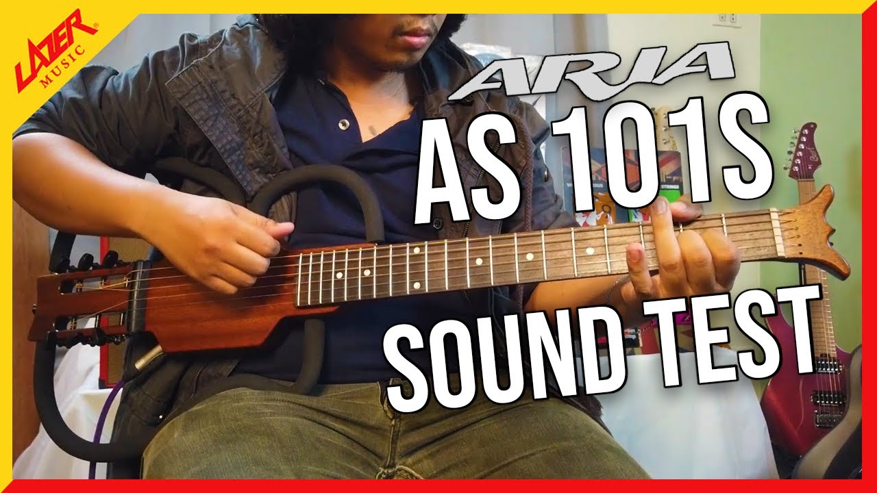 ARIA SINSONIDO AS-101S-MH Silent Guitar Sound Test || Great tone