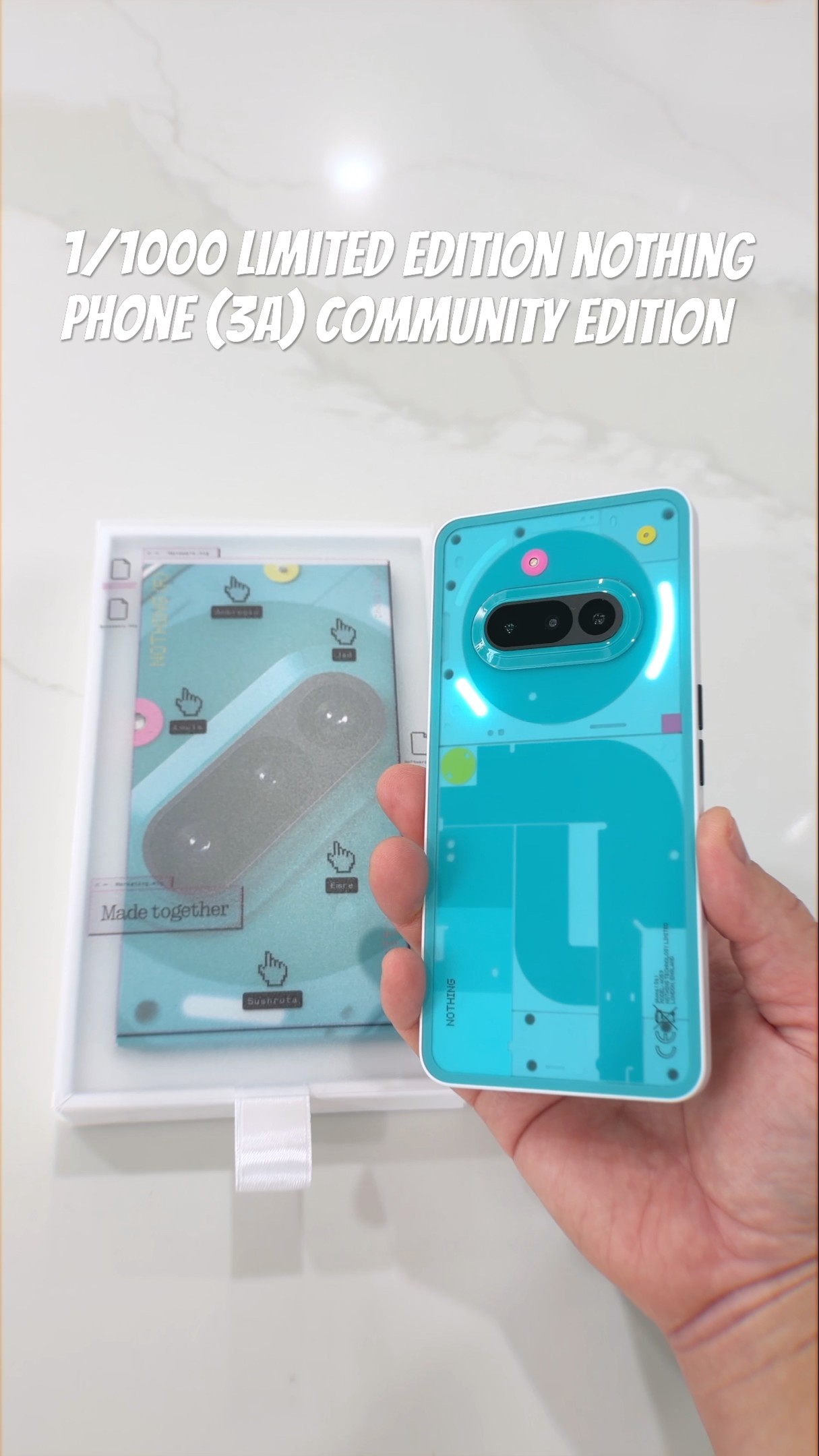 Nothing Phone (3a) Limited Community Edition Unboxing (1/1000
