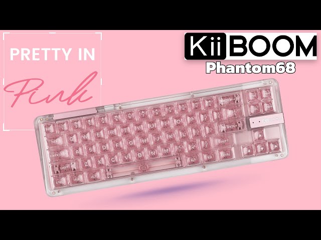 KiiBoom Pink Transparent Phantom68 Review and Sound Test - YouTube