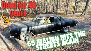 The Malibu that sat for 40 years refuses to die! - YouTube