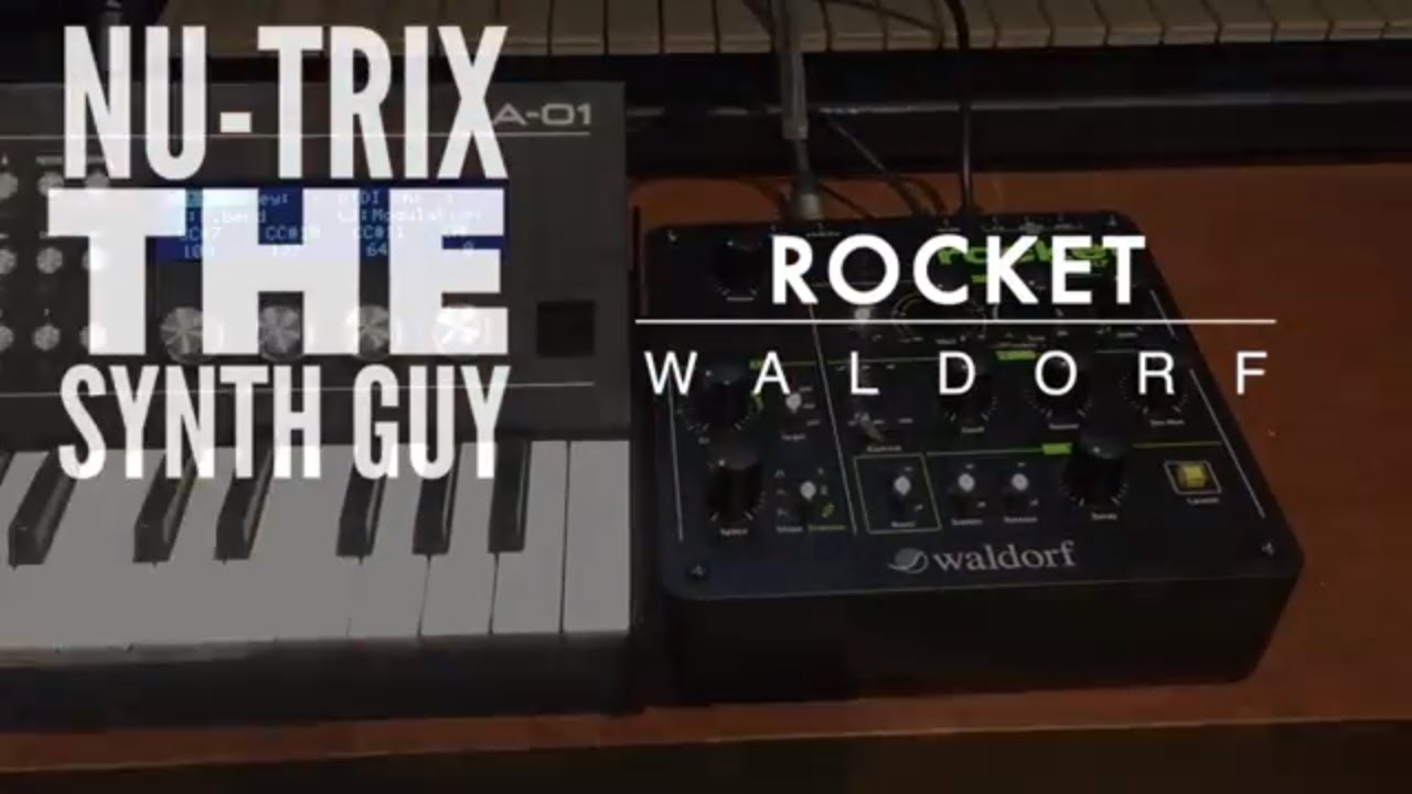 Waldorf Rocket Synthesizer guided synthesis walkthrough. - YouTube