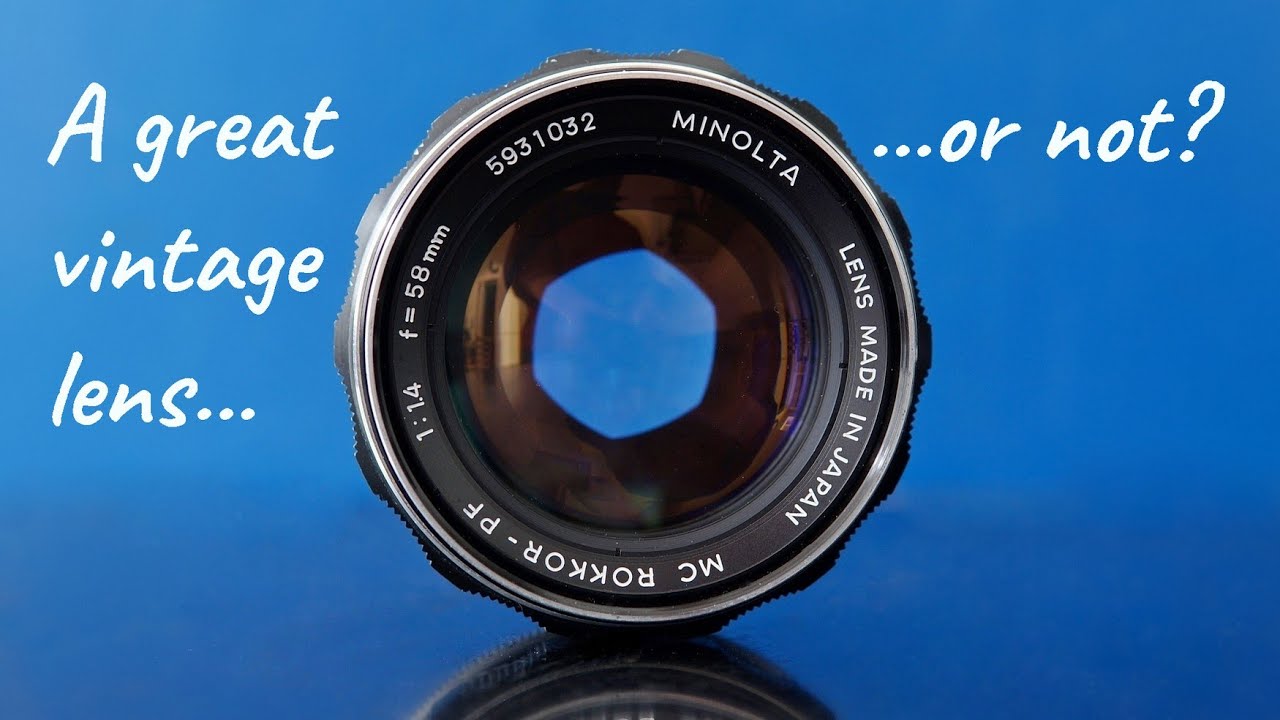 Minolta MC Rokkor-PF 58mm f1.4. A great vintage lensor not