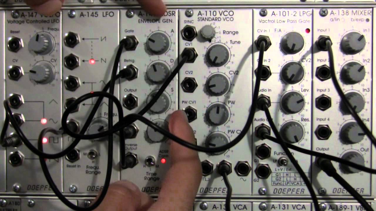 Doepfer A140 ADSR Envelope Generator Part Two - YouTube
