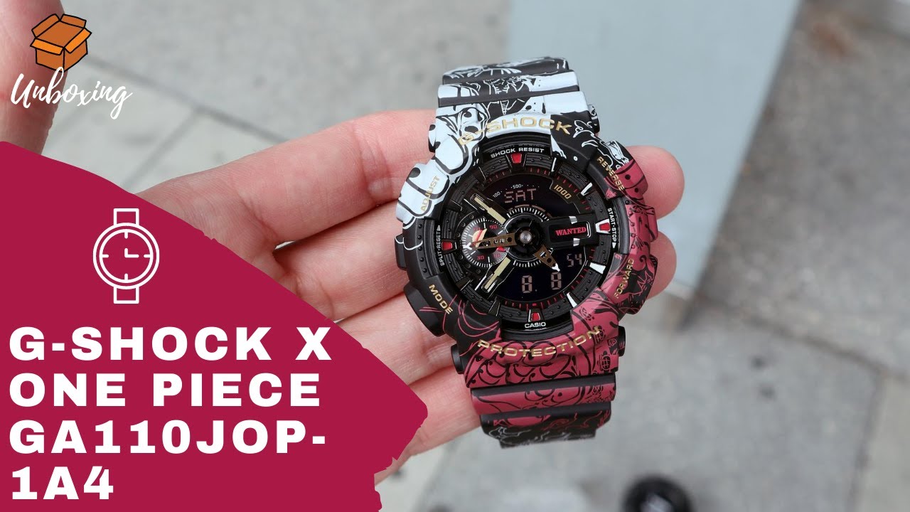 UNBOXING G-SHOCK X ONE PIECE LIMITED EDITION GA110JOP-1A4 - YouTube