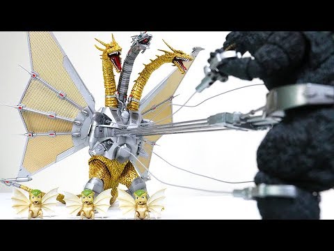 S.H.MonsterArts] Godzilla vs Mecha King Ghidorah with Dorats