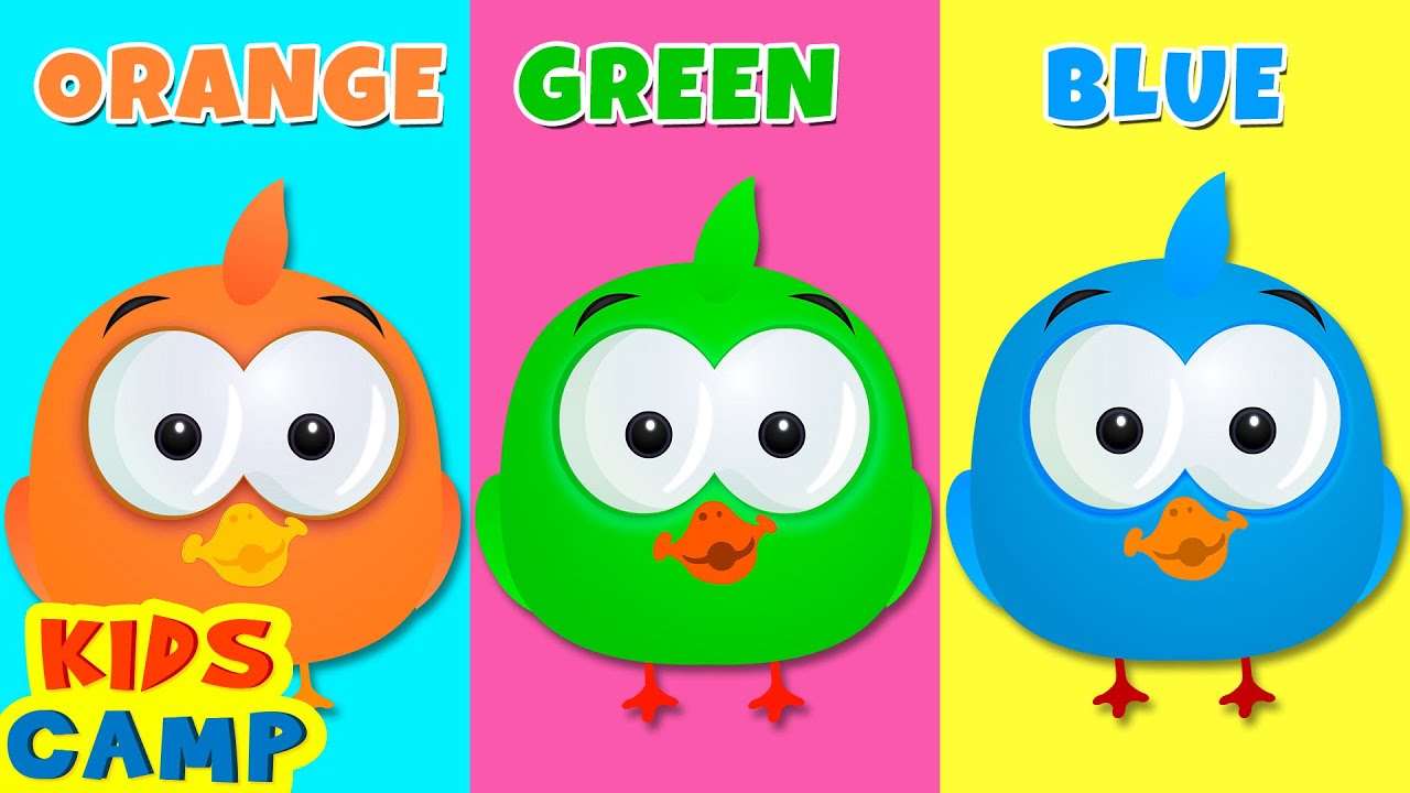 Learn Colors With Five Little Ducks | Educational Videos For