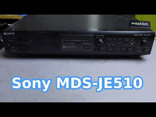 Sony MDS-JE510 Minidisc repair - YouTube
