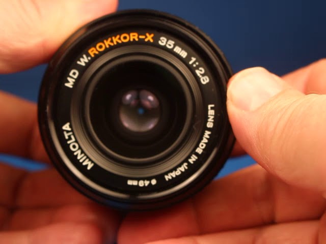 Minolta MD 35mm f2 8 Prime Lens - YouTube