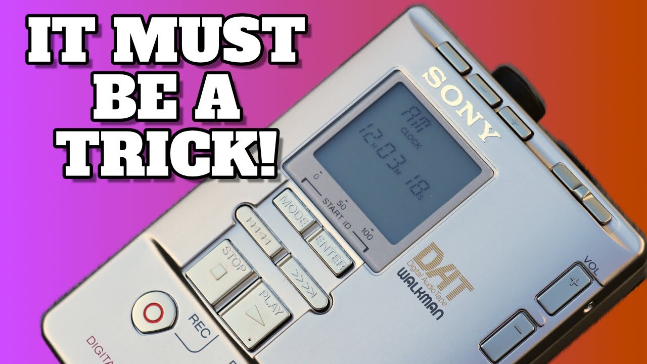 SONY TCD-D100 - DAT Walkman - The Digital Audio Masterpiece - YouTube
