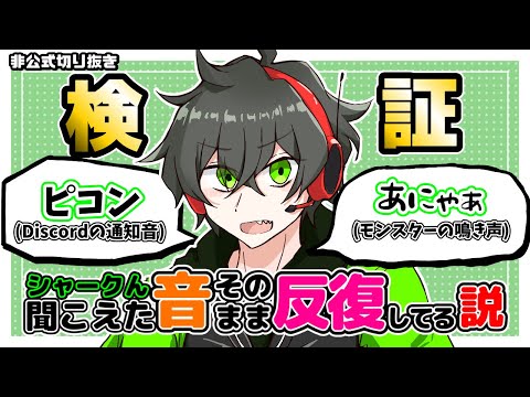 Verification] Does Shark repeat the words and sounds he hears