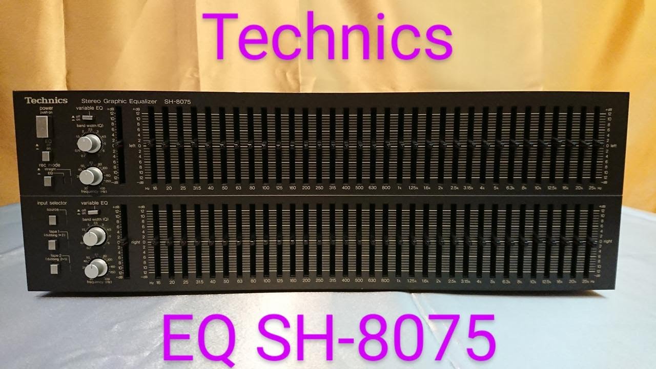 Technics Equalizer SH-8075K-EGA 001 - YouTube