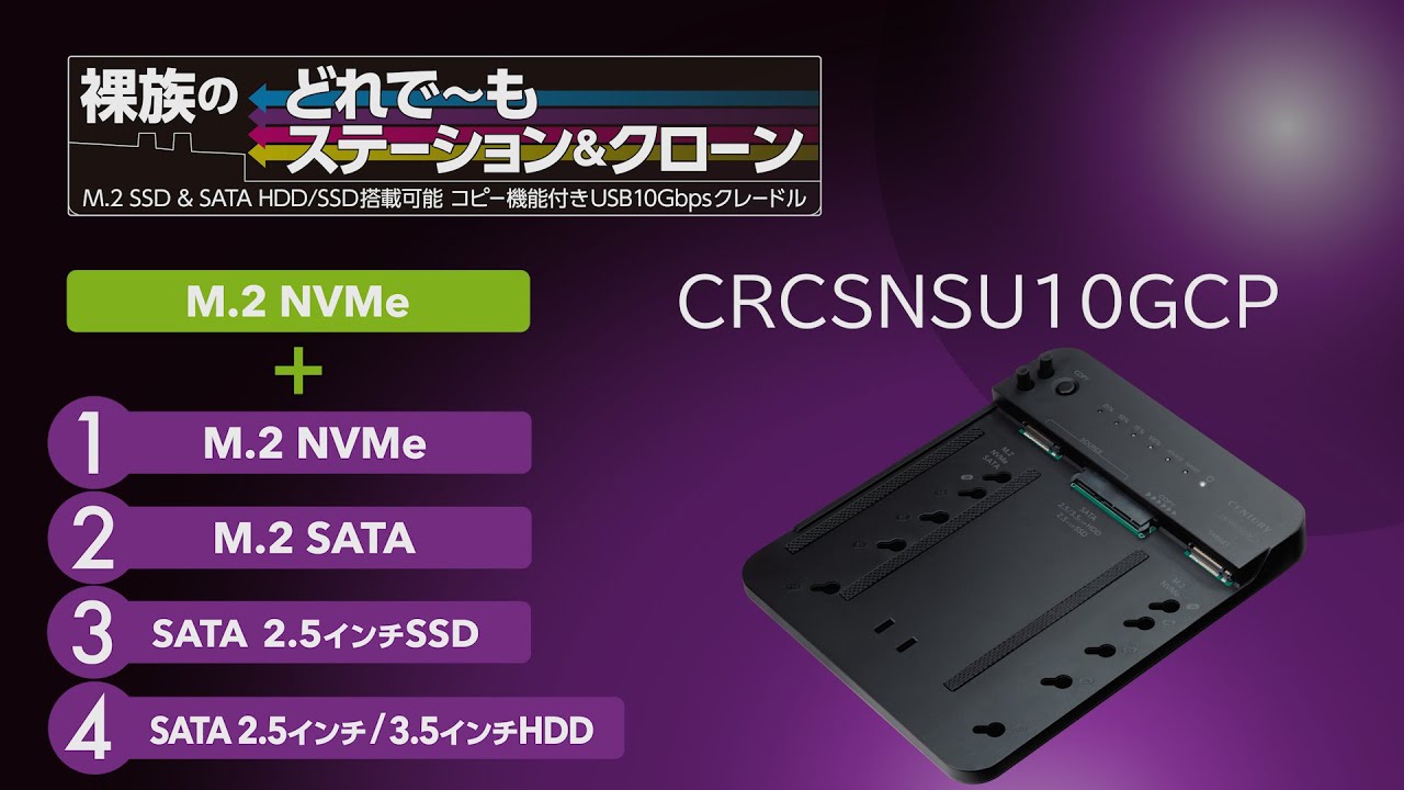 裸族のどれで～もステーション＆クローン 製品紹介【クローン機能搭載