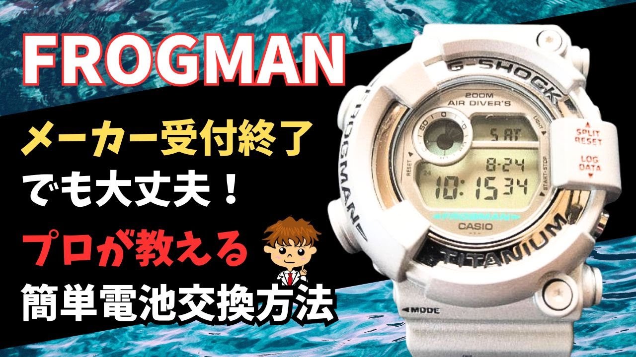 A professional explains how to replace the battery in a Frogman