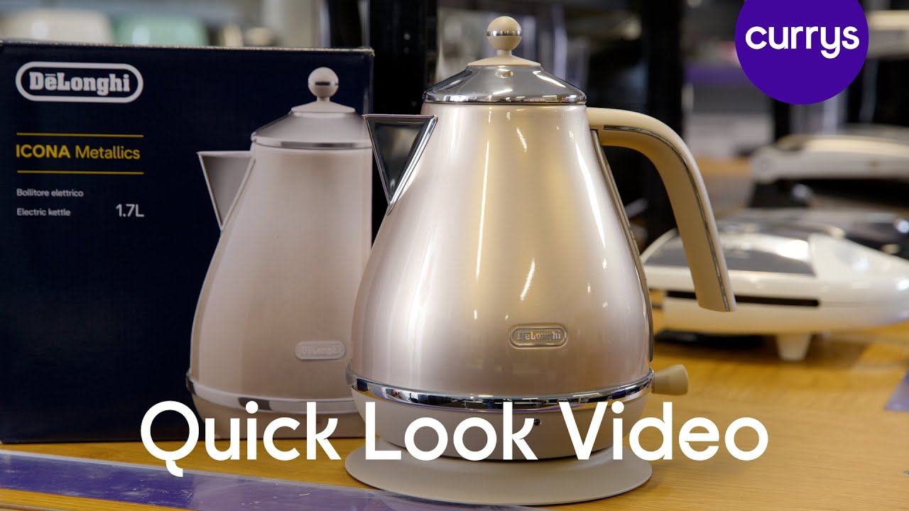 Delonghi Icona Metallics Jug Kettle - Quick Look - YouTube
