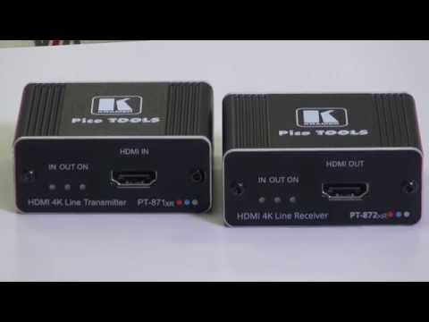 PT-871/2xr-KIT 4K HDR HDMI Compact PoC Extender over Long–Reach
