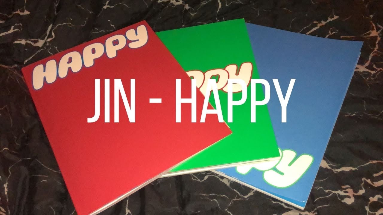 Jin || Happy [all three versions] || Album Unboxing - YouTube