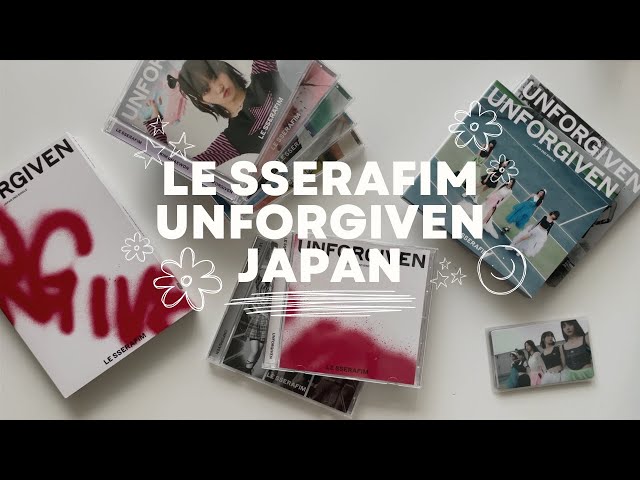 LE SSERAFIM UNFORGIVEN JAPAN 2nd SINGLE UNBOXING - YouTube