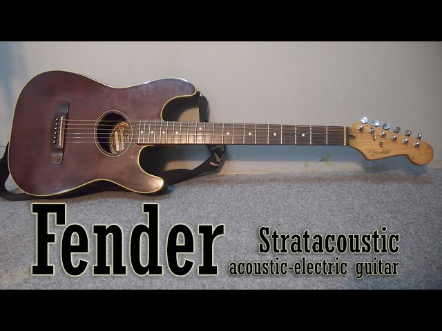 Fender Stratacoustic Acoustic-Electric Guitar - YouTube