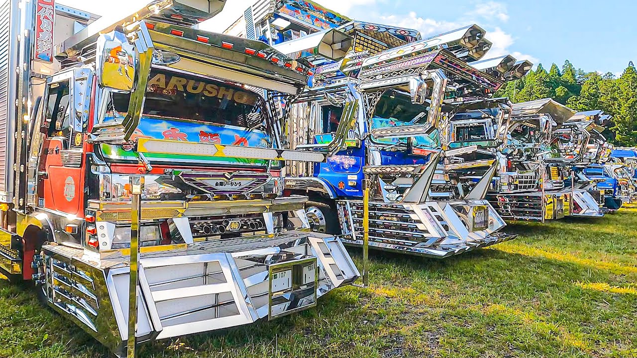 どれも迫力満点なデコトラ達‼️会場内動画②【哥麿会】 アートトラック