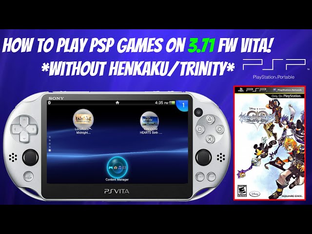 How To Play PSP Games On 3.71 FW Vita! *Without HENkaku/Trinity