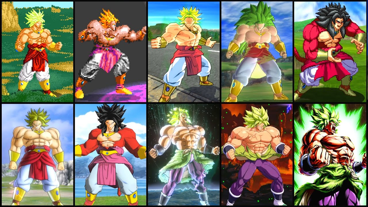 Evolution of Broly (1993-2021) ブロリー [LSSJ-SSJ4-SSJ3-SSJ-DBS