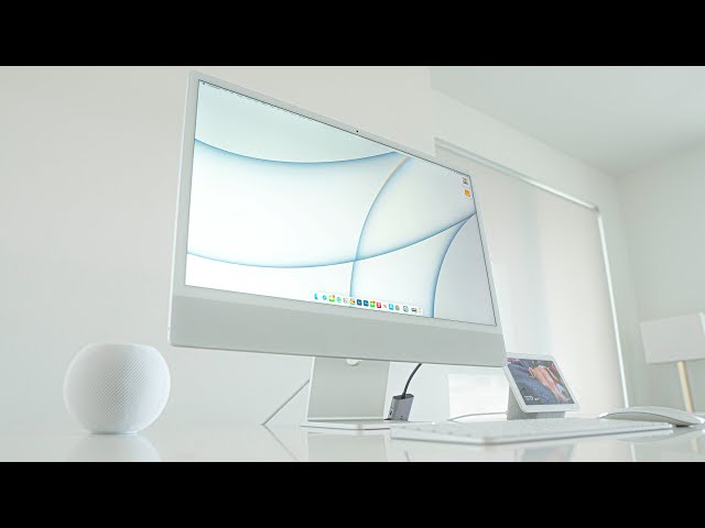 2021 M1 iMac Silver Review - A Beautiful Mac For My Kitchen! - YouTube