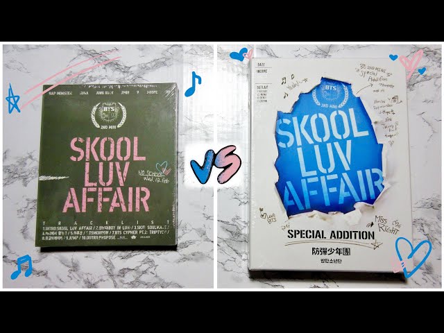 unboxing] BTS Skool Luv Affair Album VS Special Addition - YouTube