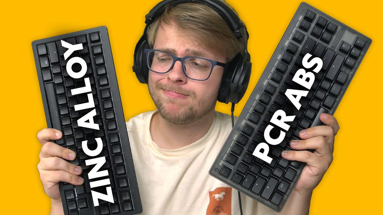 Wooting 80HE Sound Test: PCR ABS vs Zinc Alloy - YouTube