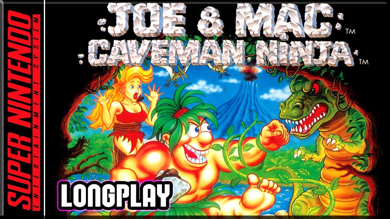 Joe & Mac - Caveman Ninja - Full Game 100% Walkthrough | Longplay