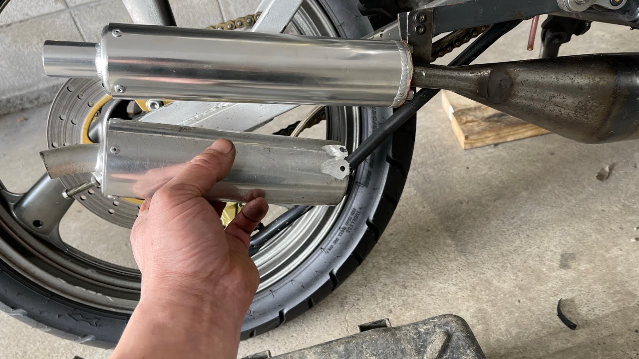 RZ 125ユーゾーチャンバー サイレンサー交換 - YouTube