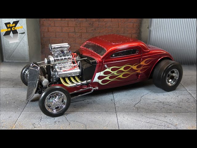 1934 Ford Altered Blown Nitro Coupe Dragster by GMP in scale 1:18