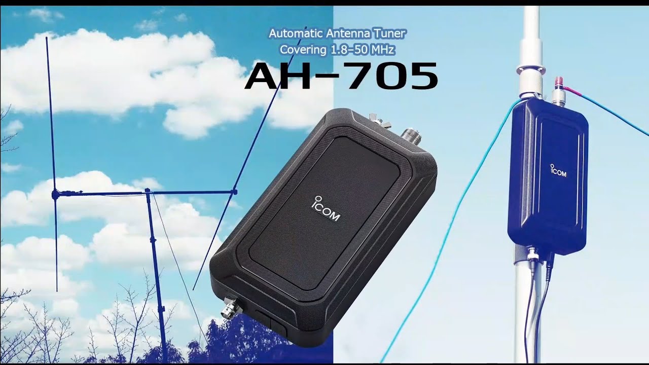 Introduction for Icom AH-705 Automatic Antenna Tuner - YouTube