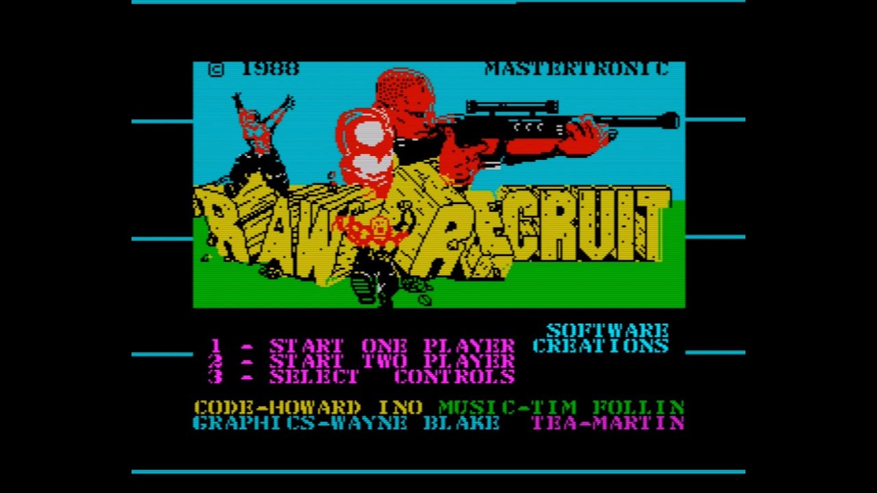 ZX Spectrum Music - Raw Recruit - Title Music - Tim Follin - AY +