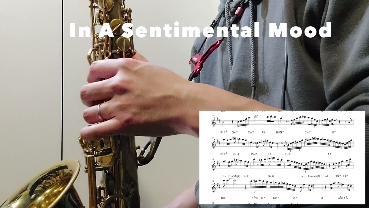 アルトサックス「In A Sentimental Mood」でのソロ例｜加度 克紘