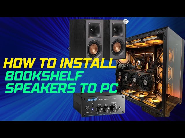 HOW TO Install Bookshelf Speakers to PC (Klipsch R-41) - YouTube
