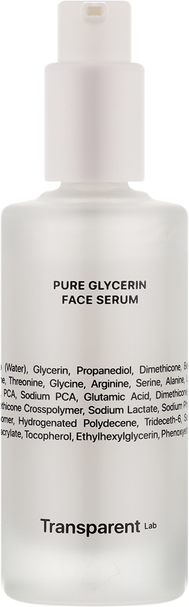 Transparent Lab Pure Glycerin Face Serum - Ser facial hidratant cu