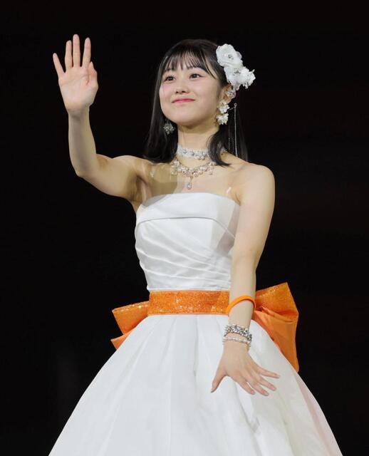 八木栞 卒業コンサートで熱唱「つばきファクトリー、愛してる